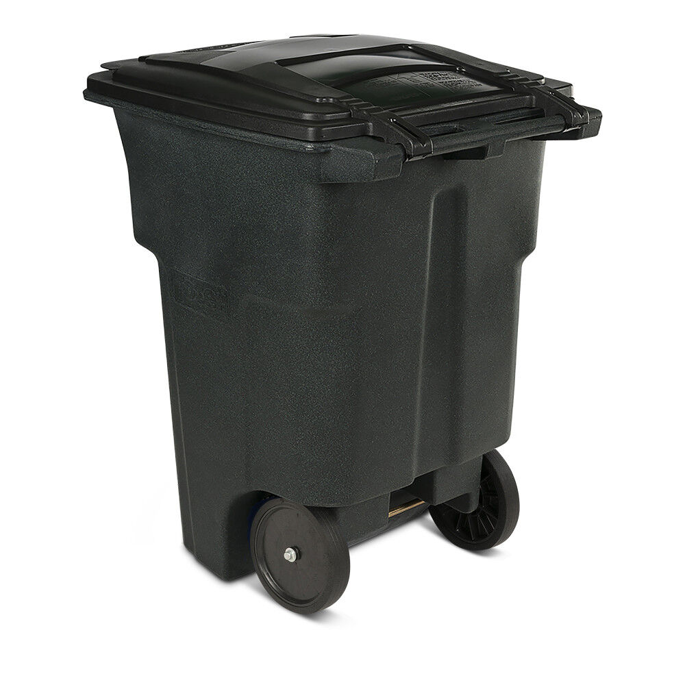 Toter 96 Gallon Trash Can with Smooth Wheels and Lid, large image number 4