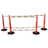 Vizcon Adjustable 6-10 Ft. Retractable Cone Bar with Orange/White, small image number 1