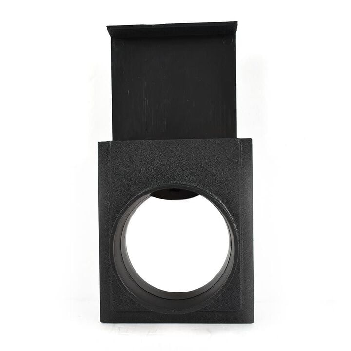 Big Horn 4 Inch Black ABS Plastic Quick Coupling/Disconnect Blast Gate