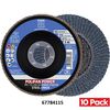 Pferd 4-1/2 Inch x 7/8 Inch, Z SG POWER STEELOX, 40 Grit, T29, Hole Mount Flap Disc Bundle, 10 Pieces, small image number 2