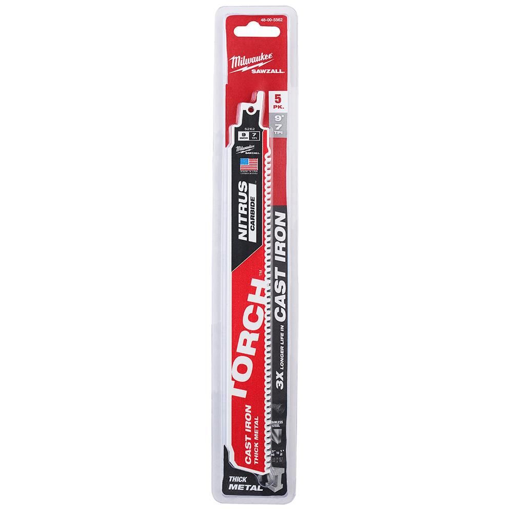 Milwaukee 9inch 7TPI The TORCH for Cast Iron with NITRUS CARBIDE 5PK, large image number 15