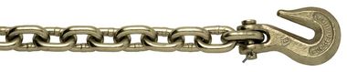 SCC 3/8 In. Grade 70 Transport Binder Chain Clevis Grab Hook Each End 20 Ft. 6600 Lbs. WLL, large image number 0