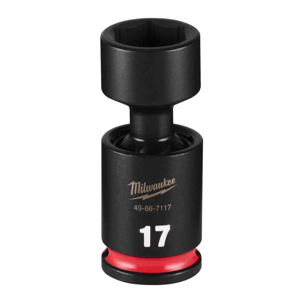 Milwaukee SHOCKWAVE Impact Duty 3/8 Inch Drive 17MM Standard Swivel Socket - 49-66-7117