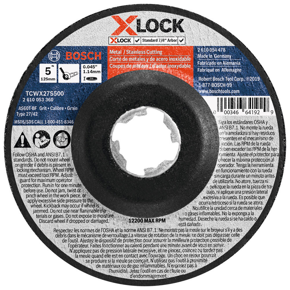 Bosch X-Lock Thin Metal & Stainless Steel Cutting T27 Heavy Duty 5in x .045in, large image number 1