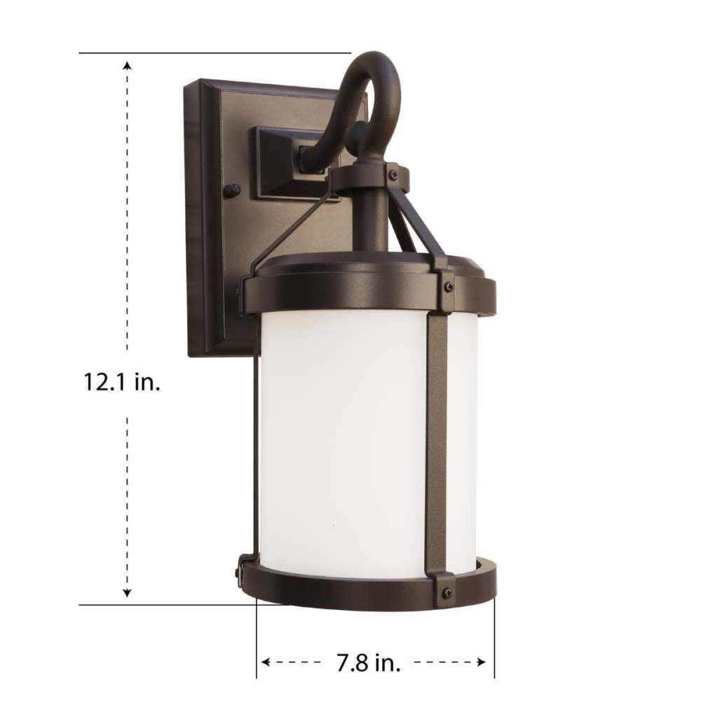 Feit Electric 12.5W 600 Lumens Landscape Round Decorative LED Wall Lantern Bronze, large image number 2
