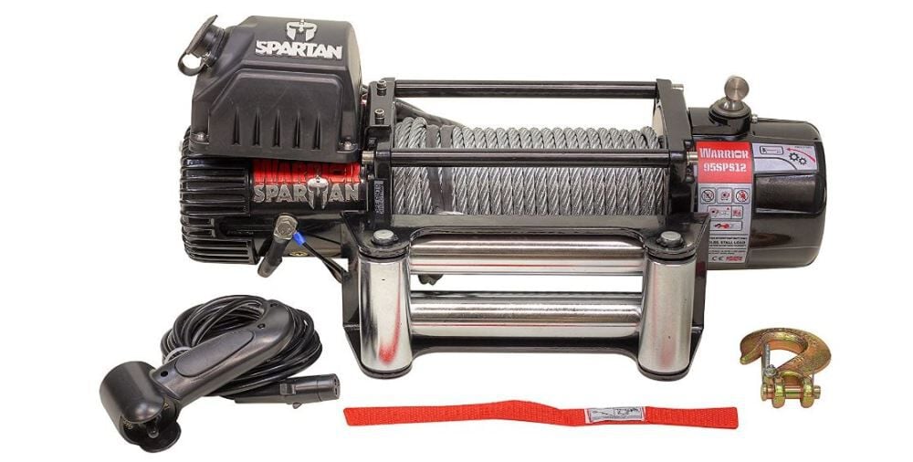 DK2 Spartan Winch Planetary Gear 9500lb with Steel Cable