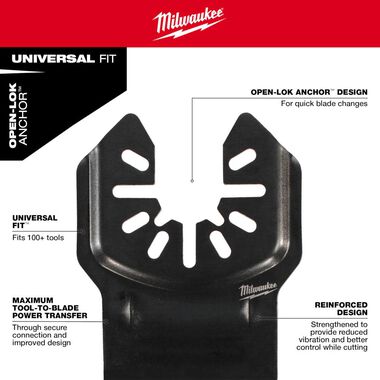 Milwaukee MILWAUKEE OPEN-LOK Multi-Tool Blade Variety Kit with Modular Case 15PC, large image number 4