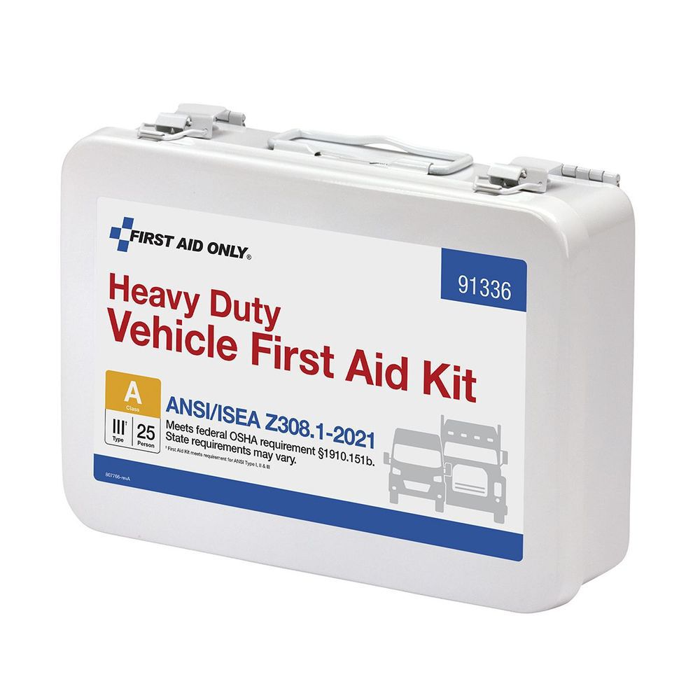 First Aid Only First Aid Kit 25 Person Heavy Duty Metal Portable, large image number 4