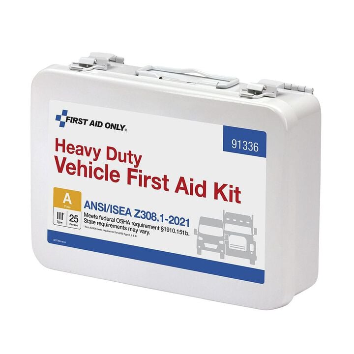 First Aid Only First Aid Kit 25 Person Heavy Duty Metal Portable, large image number 3