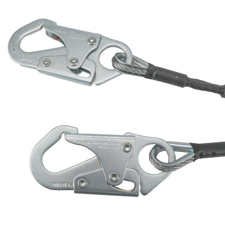 Safewaze Leading Edge 6 Ft. Energy Absorbing Lanyard: Dual Leg, Snap Hooks, large image number 1