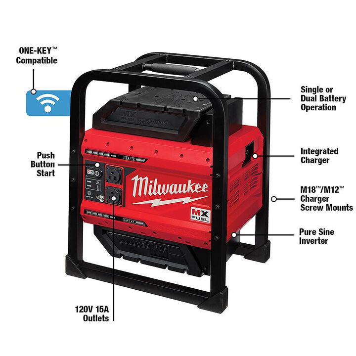 Milwaukee Promotional MX FUEL CARRY ON 3600with 1800W Power Supply, large image number 2