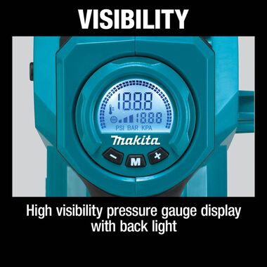 Makita 18V LXT Lithium Ion Cordless High Pressure Inflator (Bare Tool), large image number 3