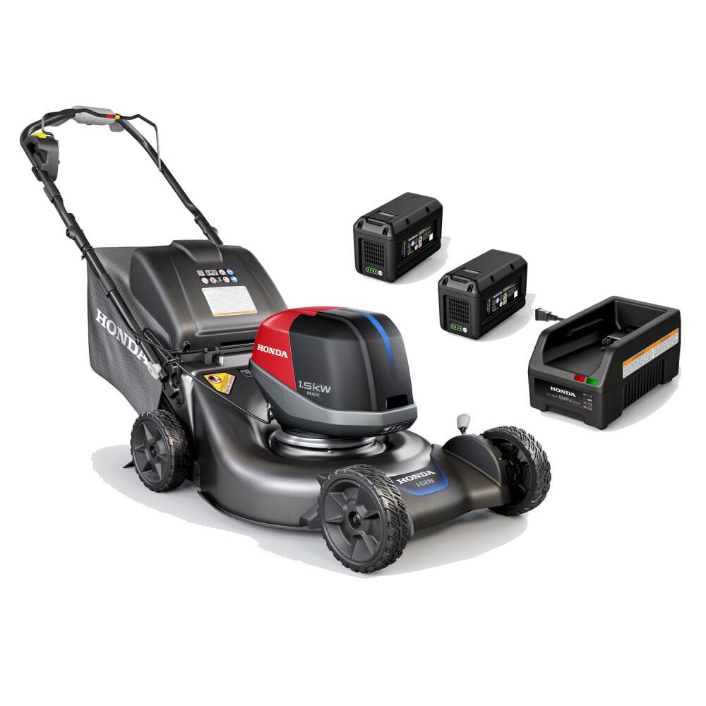 Honda HRN-BV 21 Inch Battery Powered Variable Speed Walk Behind Lawn Mower Kit with (2) 8.0Ah Batteries – ATB000011514