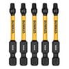 DEWALT 2 1/4 Inch Square #2 Flextorq, 5 Pack, small image number 1