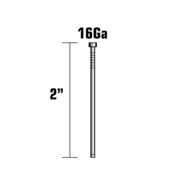 Metabo HPT 2in 16 Gauge Straight Finish Nails 2500qty, large image number 2