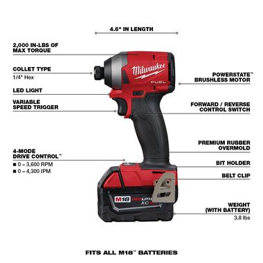 M18 FUEL™ 2-Tool Hammer Drill/Impact Driver Combo Kit 2997-22 from 