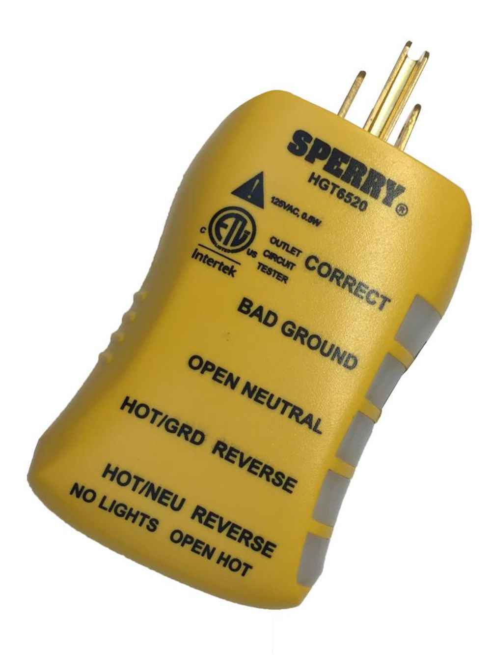 Gardner Bender Sperry Instruments HGT6520 Stop Shock II GFCI Outlet Circuit Analyzer Tester Detects Low Resistance Single LED Indication of Wiring Error 1/Ea, large image number 3