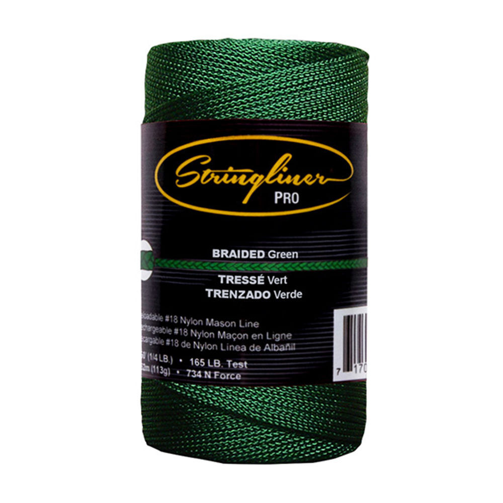 Stringliner #18 Construction Replacement Roll Braided Green 500 ft, large image number 2