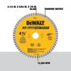 DEWALT 4 1/2 Inch XP Industrial Turbo Rim Diamond Blade for Stone and Masonry, small image number 2