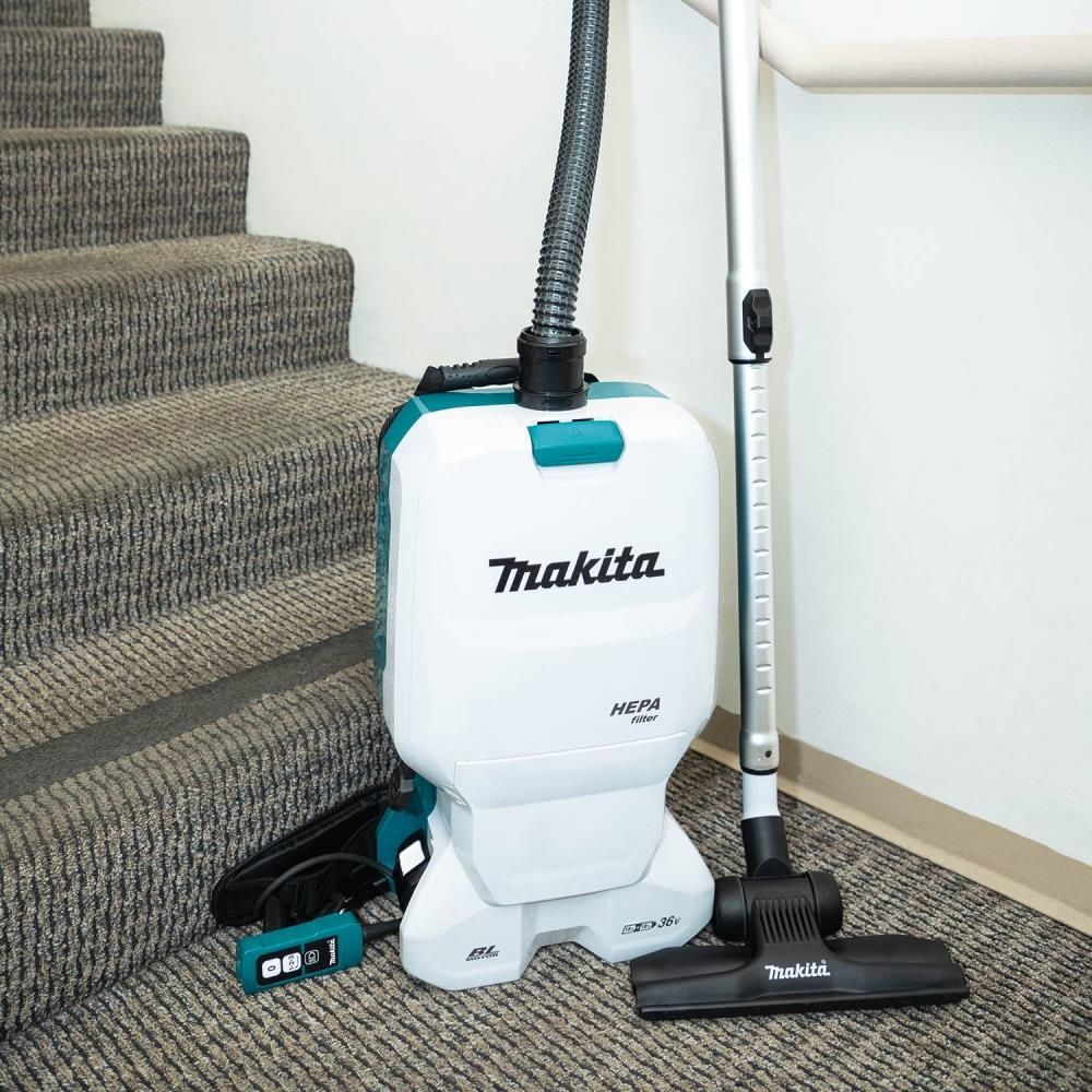 Makita 18V X2 (36V) LXT 1.6 Gallon HEPA Backpack Dry Vacuum Kit, large image number 6