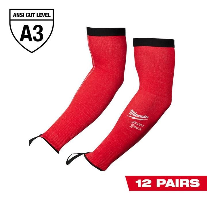 Milwaukee Cut Level 3 Protective Sleeves - 16 Inch 12