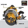DEWALT 20V MAX 7-1/4 Inch Cordless Circular Saw with FLEXVOLT Starter Kit Bundle, small image number 3