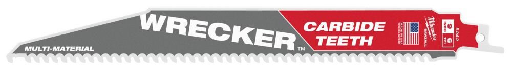 Milwaukee 9inch 6 TPI THE WRECKER with Carbide Teeth SAWZALL Blade 1PK, large image number 14