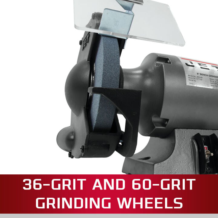 JET 8in Shop Bench Grinder with Stand, large image number 4