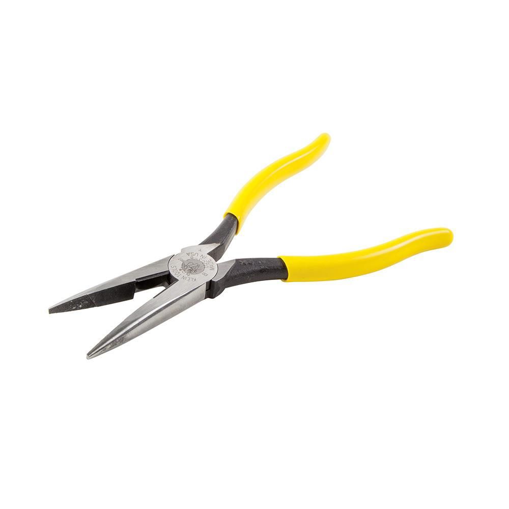 Klein Tools 8in Long Nose Pliers Side Cutting, large image number 3