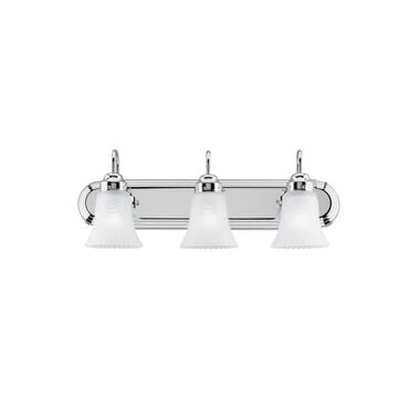 Westinghouse 24 x 8 1/2in Chrome Three Light Wall Light Fixture