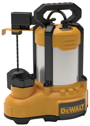 DEWALT Submersible Sump Pump 1/2 HP Stainless Steel/Cast Iron Vertical