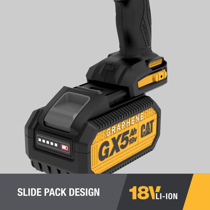 CAT 1 For All Graphene 18V 5Ah Power Tool Battery Pack with Fuel Indicator, large image number 4