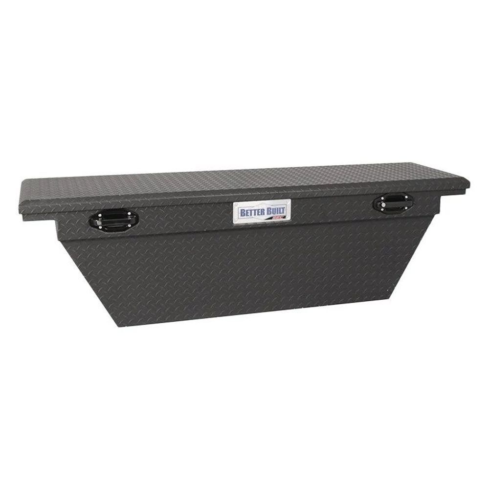Better Built 63in Saddle Truck Box Low-Profile Wedge Textured Black, large image number 1
