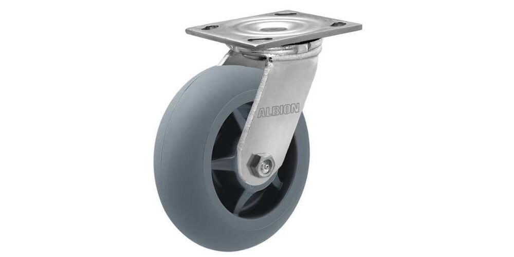 Cassidy Tricker 8 In. 16 Series Medium Heavy Duty Swivel Plate Caster – 16XR08201S