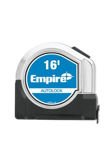 Empire Level 16 Ft. Chrome Auto Lock Tape Measure, large image number 1