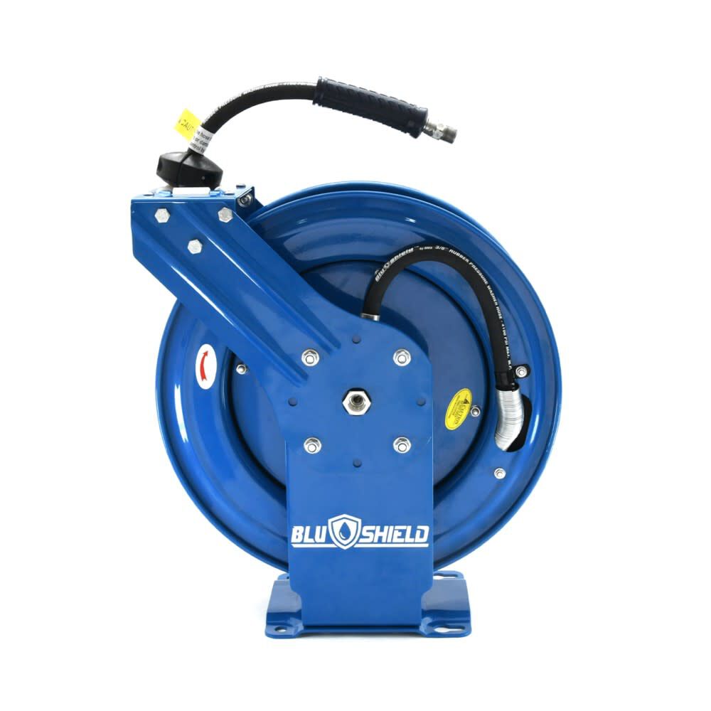 BluBird 3/8 Inch x 100 Ft Heavy Duty Dual Arm Pressure Washer Hose Reel, large image number 6