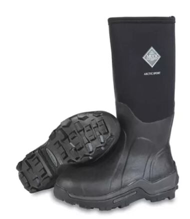 Muck Boots Mens Arctic Sport Steel Toe Tall Boots Black Size 13