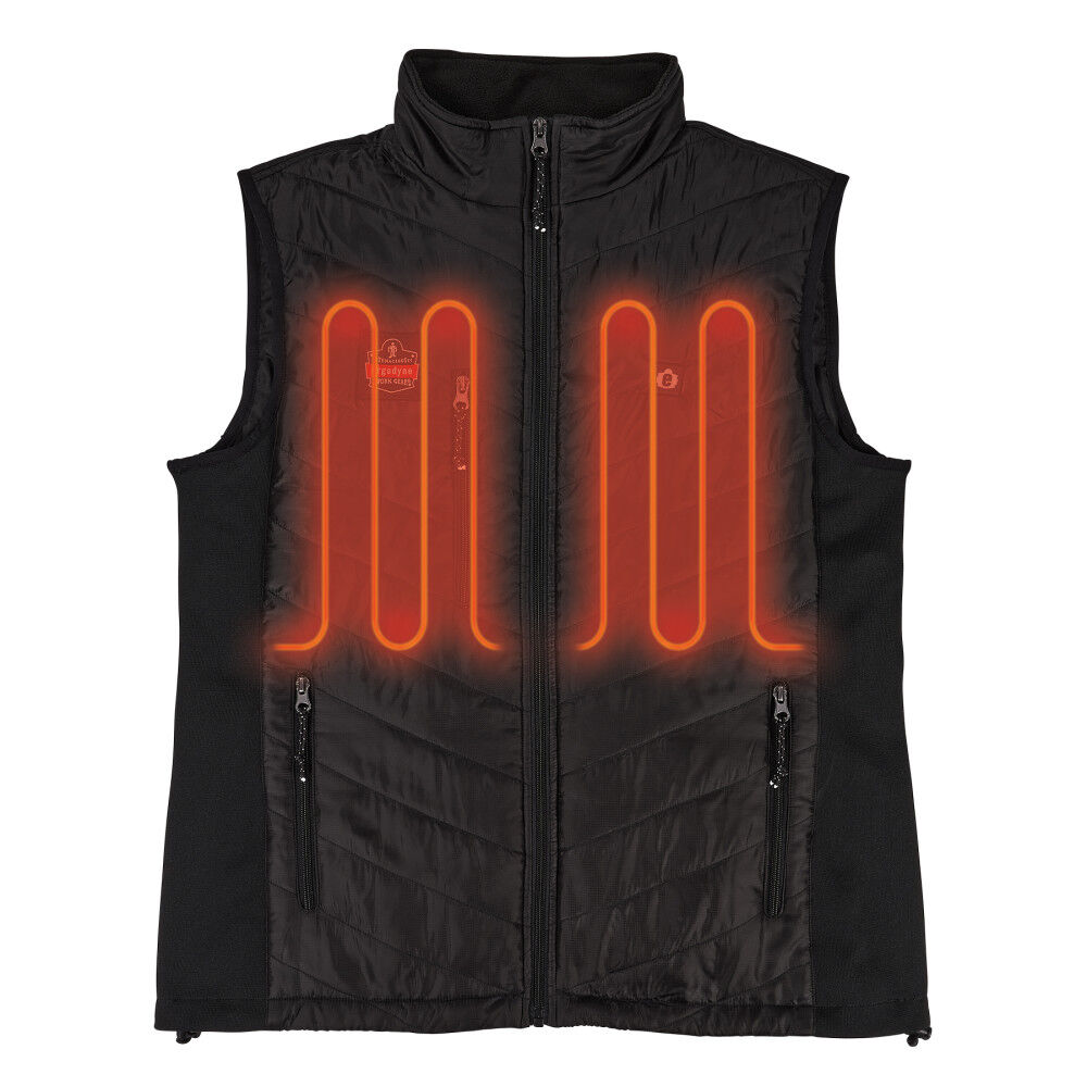 Ergodyne N-Ferno 6495 Rechargeable Heated Vest with Battery Black Small, large image number 10