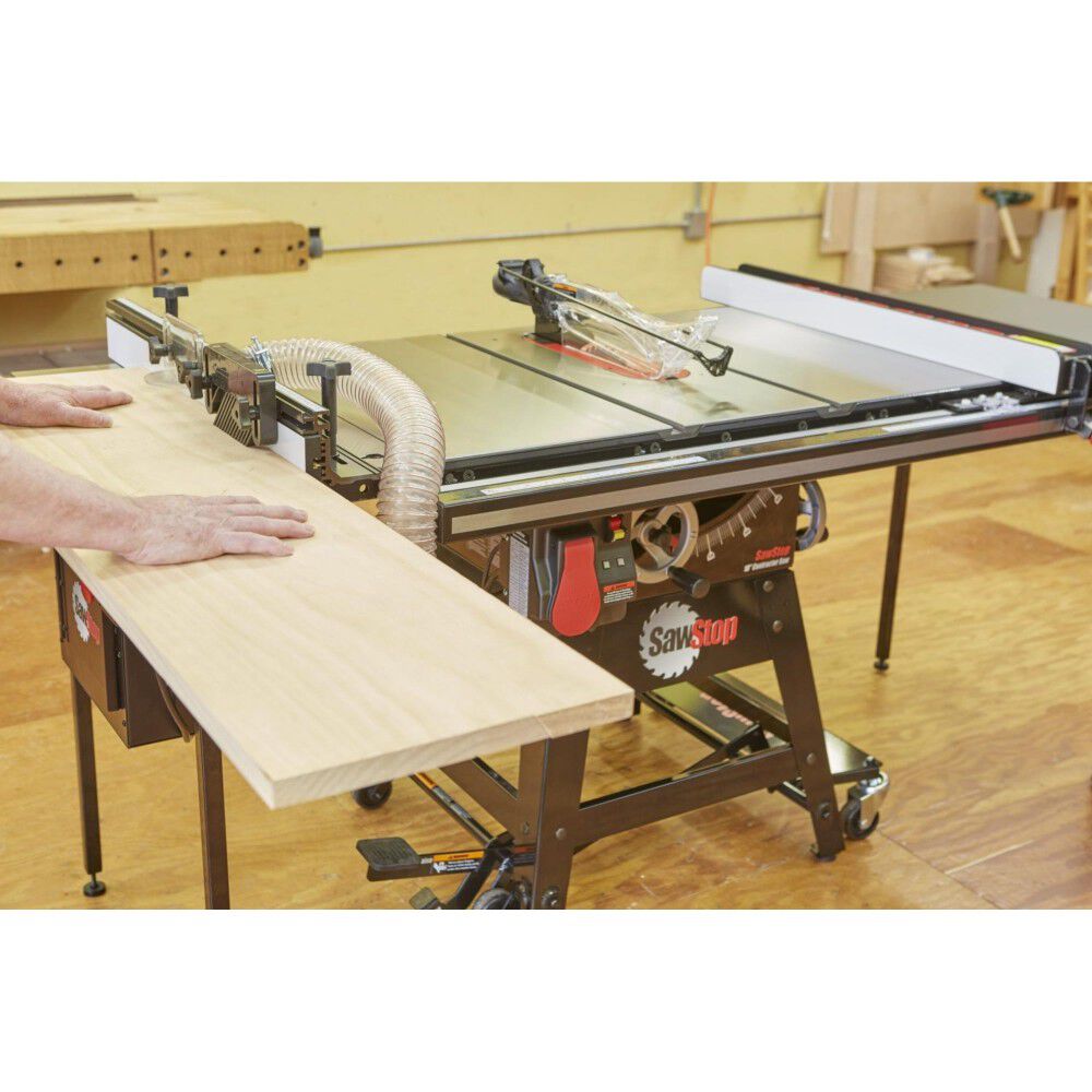 Sawstop Contractors Saw with 52in T Glide Fence System Rails & Extension Table, large image number 4