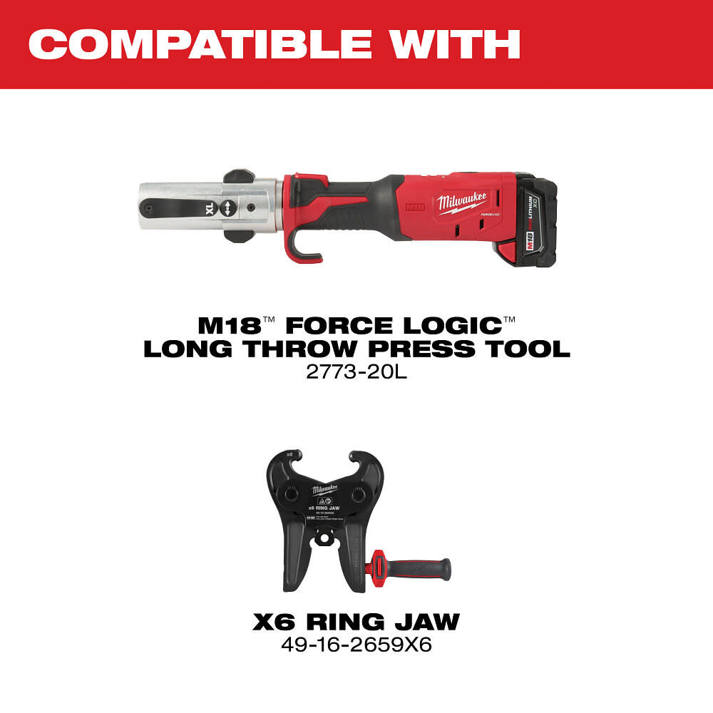 Milwaukee 1-5/8 Inch ZoomLock MAX and MaxiPro Pivoting Press Ring, large image number 3