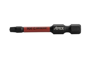Crescent APEX #2 Square Vortex Impact Power Bit - 2 Pack