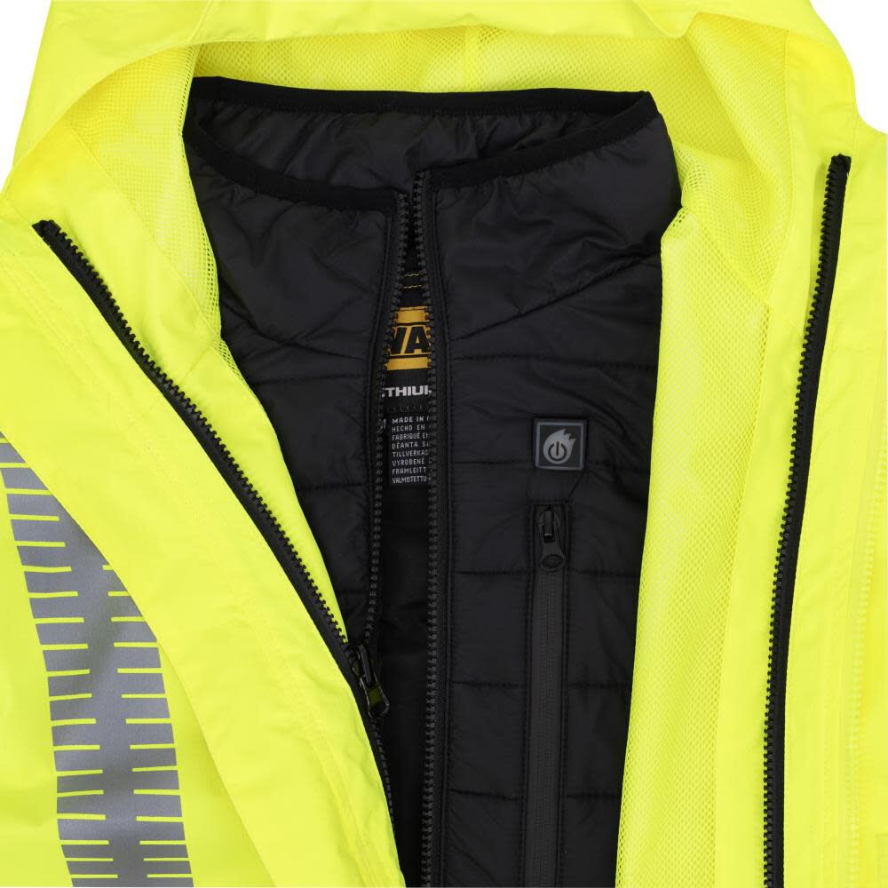 DEWALT Mens Heated Puffer Vest, Black, Small, large image number 10