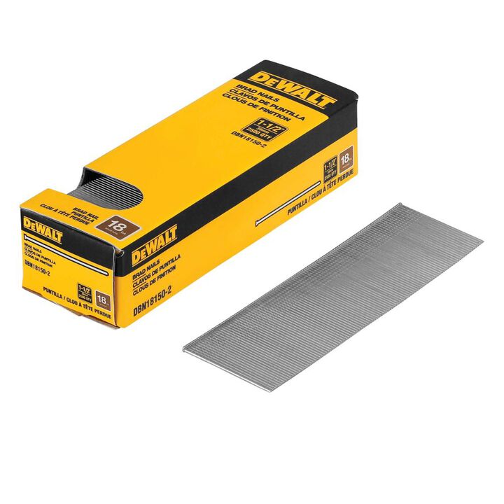 DEWALT 18 Gauge 1 1/2 in Brad Nails 2500 Quantity