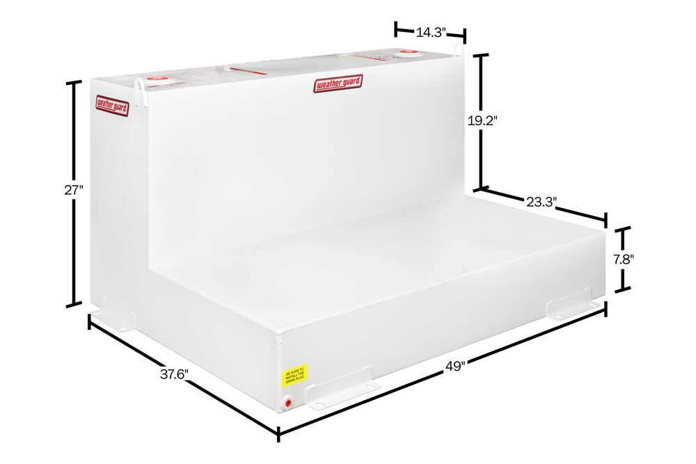 Weather Guard Transfer Tank L-Shape 110 Gallon White, large image number 2