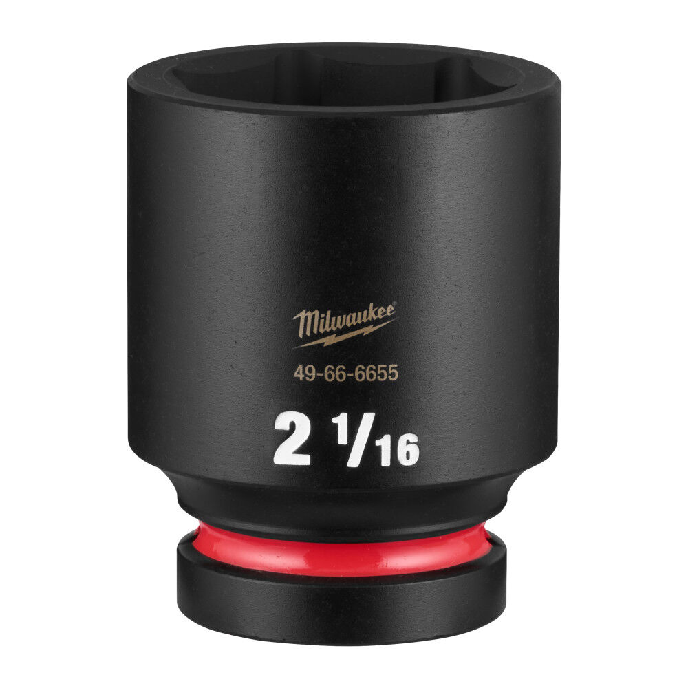 Milwaukee SHOCKWAVE Impact Duty 1 Inch Drive 2-1/16 Inch Deep 6 Point Socket - 49-66-6655