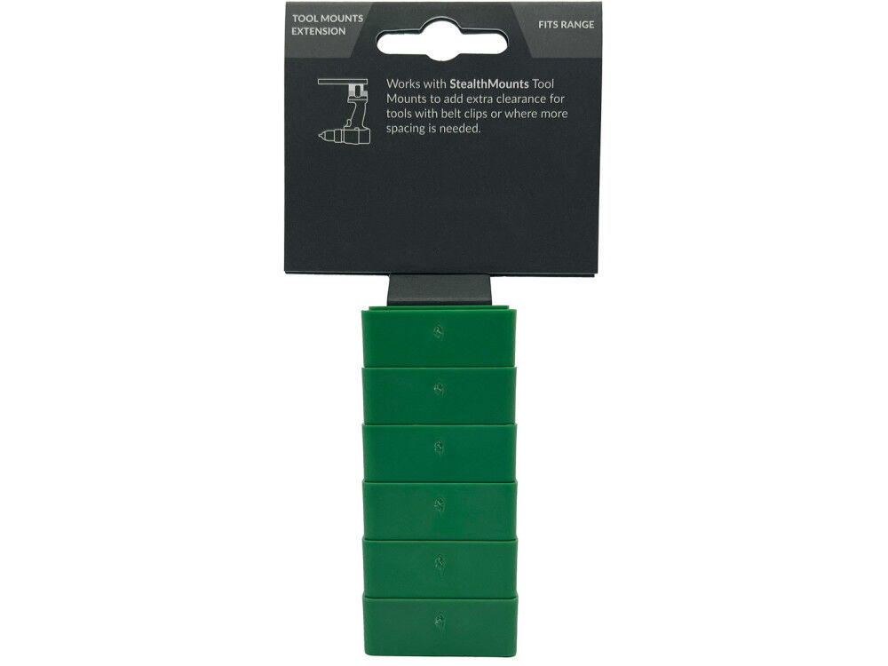Stealthmounts Tool Mount Spacer 6pk Green, large image number 2