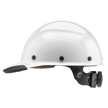 Lift Safety Hard Hat DAX White Fiber Resin Cap Style