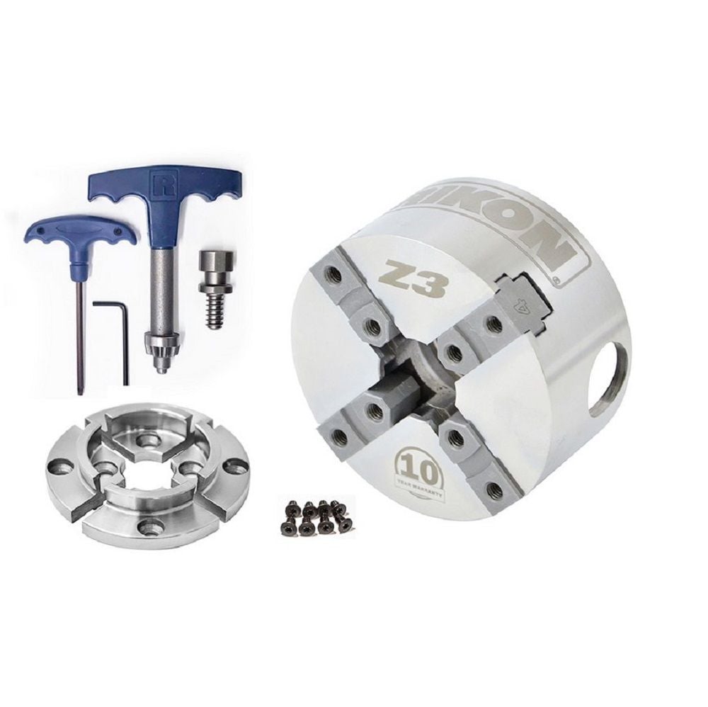 RIKON Z3 Lathe Chuck & Jaw Kit without Insert, large image number 1