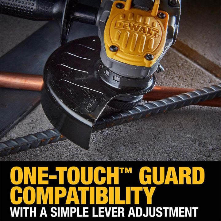 DEWALT 20V MAX 4-1/2 Inch - 5 Inch Cordless Paddle Switch Angle Grinder & FLEXVOLT Starter Kit Bundle, large image number 5