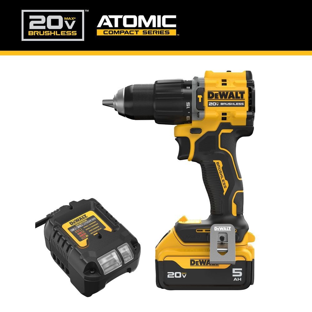 DEWALT 20V MAX ATOMIC Drill/Driver Kit, large image number 3